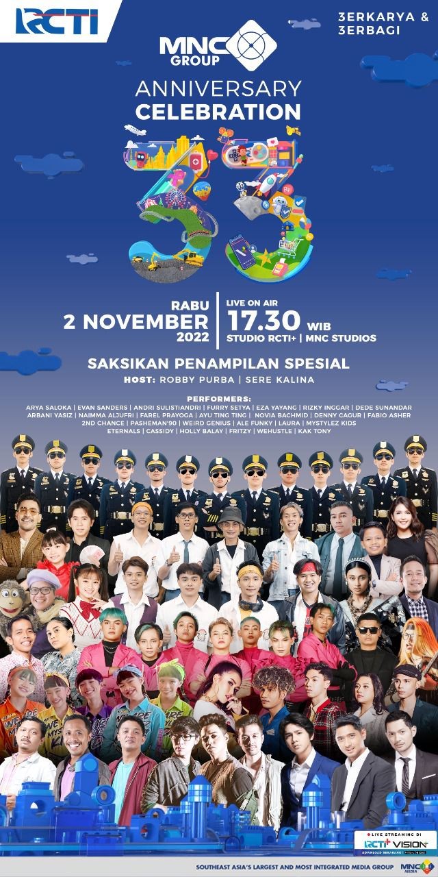 Perayaan HUT ke-33 MNC Group Digelar Spektakuler Malam Ini, Jangan Sampai Ketinggalan!