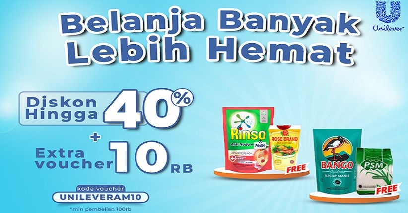 Beli Produk Unilever di AladinMall Dijamin Untung Banyak! Ada Diskon s.d 40% + Ekstra Voucher + Gratis Ongkir!