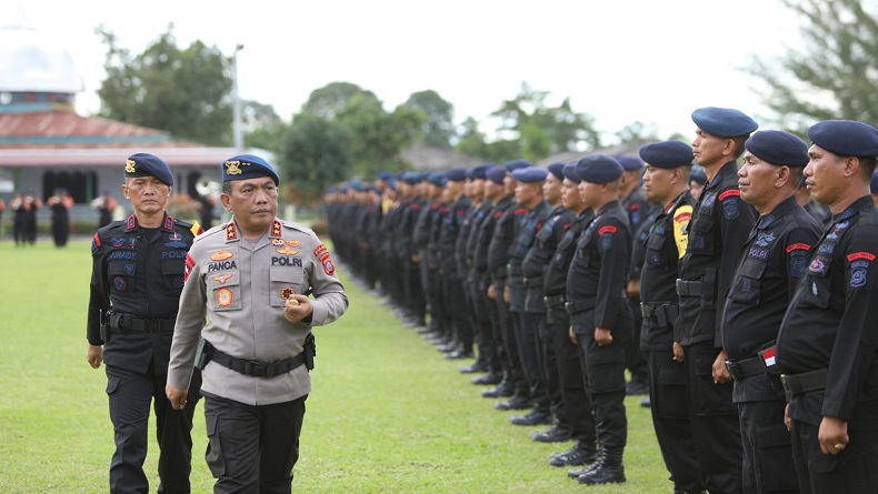 Polda Sumut Kirim 211 Personel Brimob untuk Bantun Pengamanan G20 di Bali