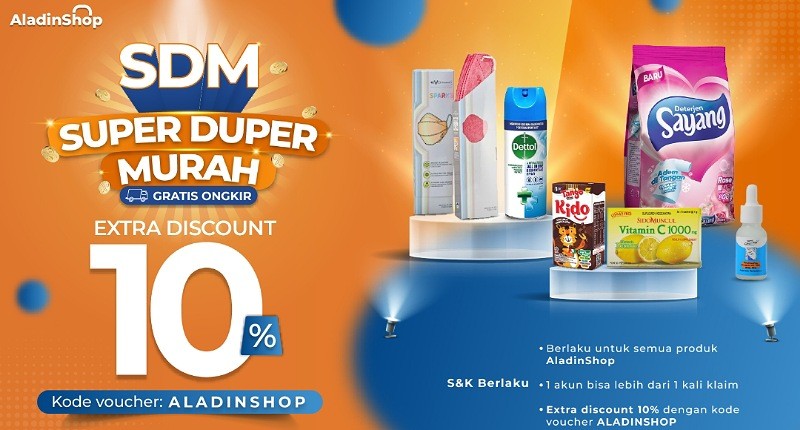 Belanja Kebutuhan Harian di AladinMall Aja, Ada Diskon Menarik + Gratis Ongkir se-Indonesia!