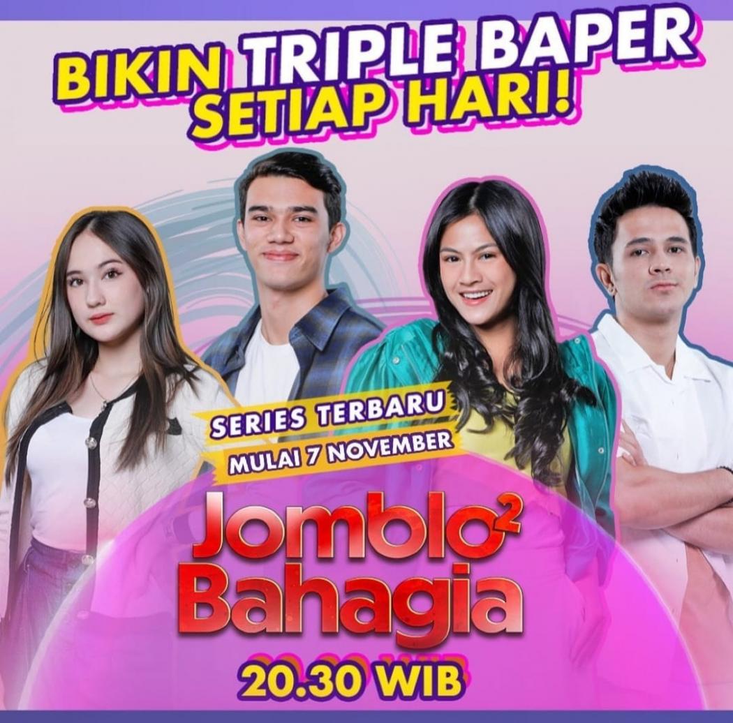 Jeff Smith, Hanna Saraswati hingga Rizky Fachrel Bintangi Drama Series Terbaru GTV Jomblo2 Bahagia