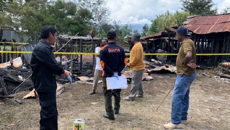 Kebakaran Rumah dan Honai di Wamena, Polisi Olah TKP Selidiki Sumber Api