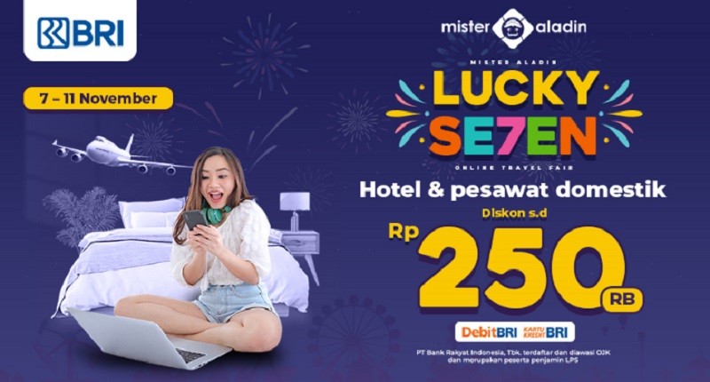 3 Hari Lagi! BRI Siap Kasih Diskon s.d Rp250.000 untuk Anda di Momen Spesial Ulang Tahun Mister Aladin!