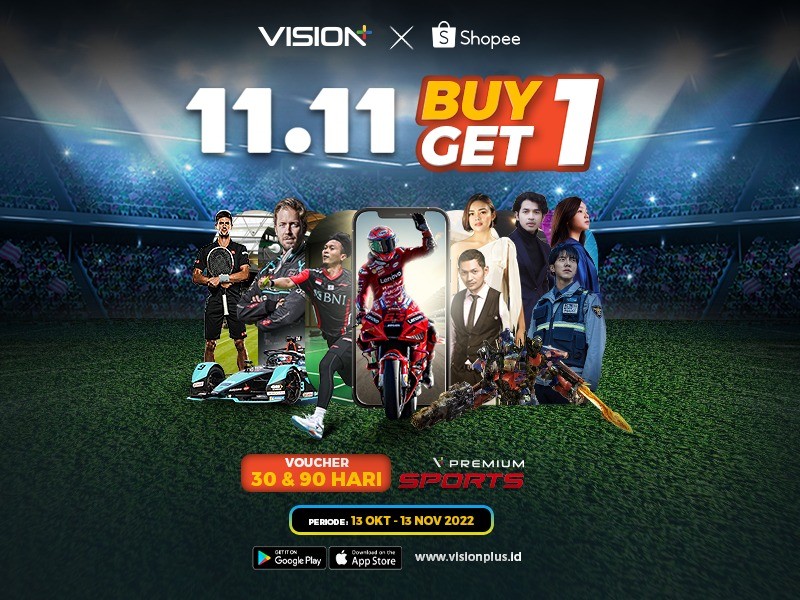 Jangan Lewatkan 11.11 Big Sale di Shopee, Vision+ Bagi-Bagi Voucher Buy 1 Get 1