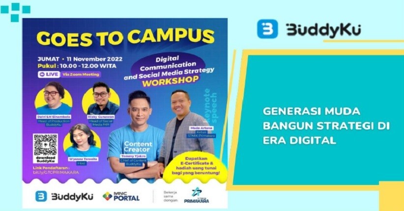 BuddyKu Goes To Campus STMIK Primakara, Komunikasi Digital dan Strategi Sosial Media