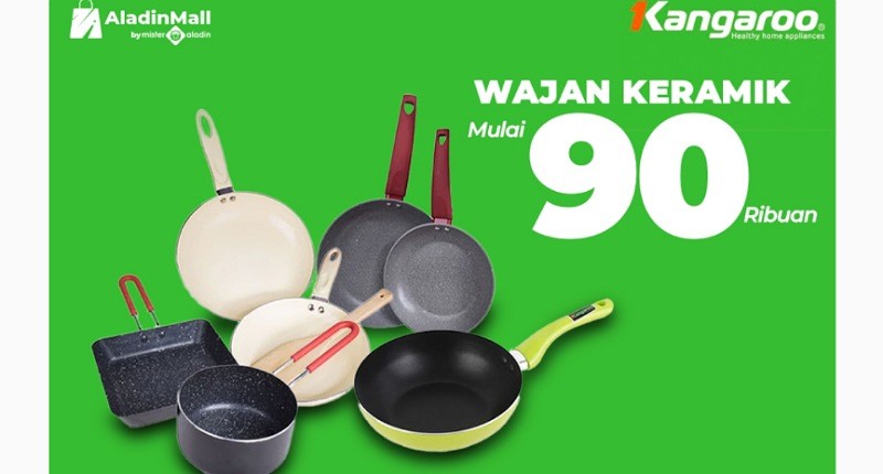 Butuh Wajan Keramik Buat Masak? Beli di AladinMall Aja! Ada Diskon Menarik + Gratis Ongkir se-Indonesia