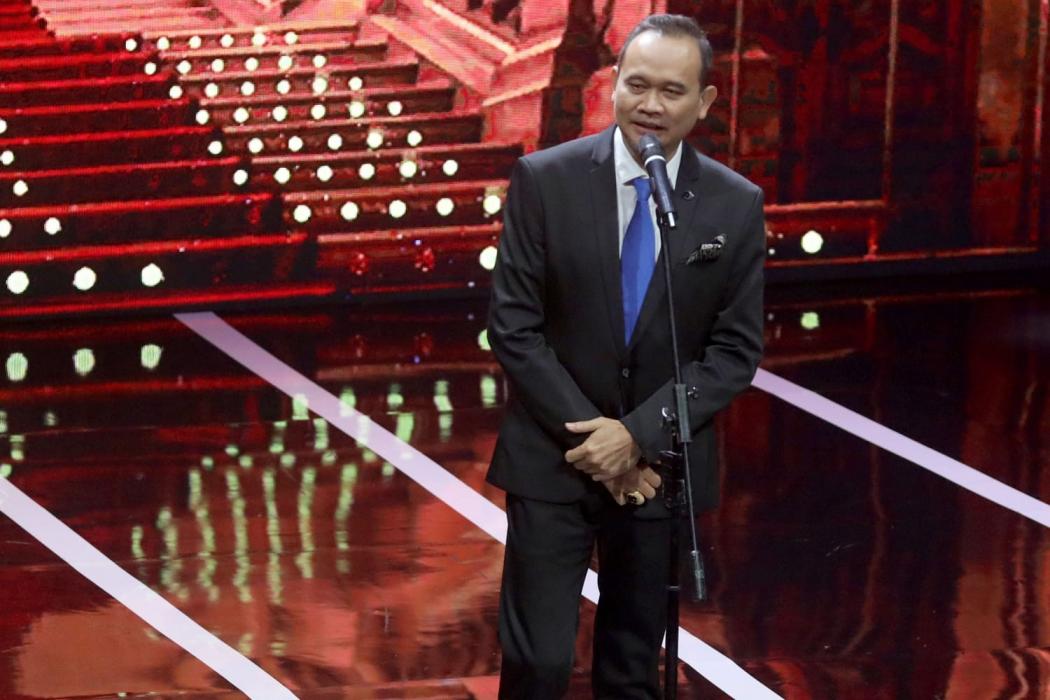 Singkatan Hary Tanoesoedibjo versi Cak Lontong, Sukses Hibur Audiens HUT Perindo 