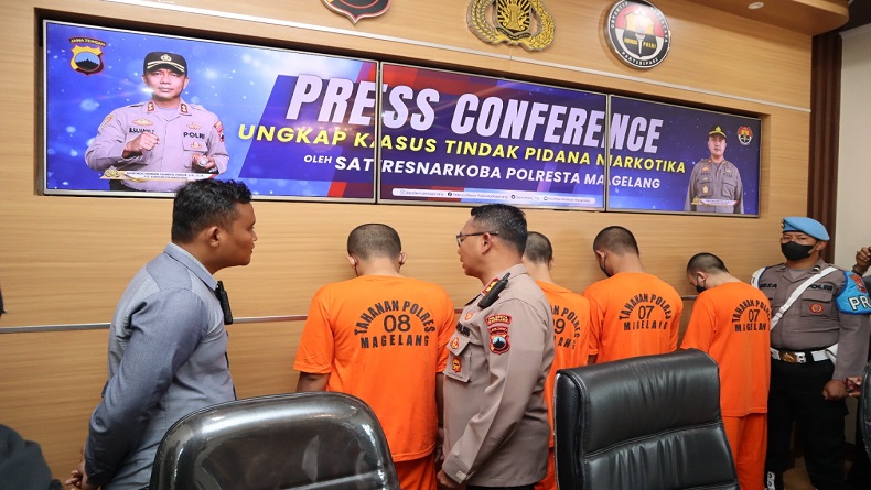Miliki Sabu 0,5 Kilogram, 4 Warga Magelang Ditangkap