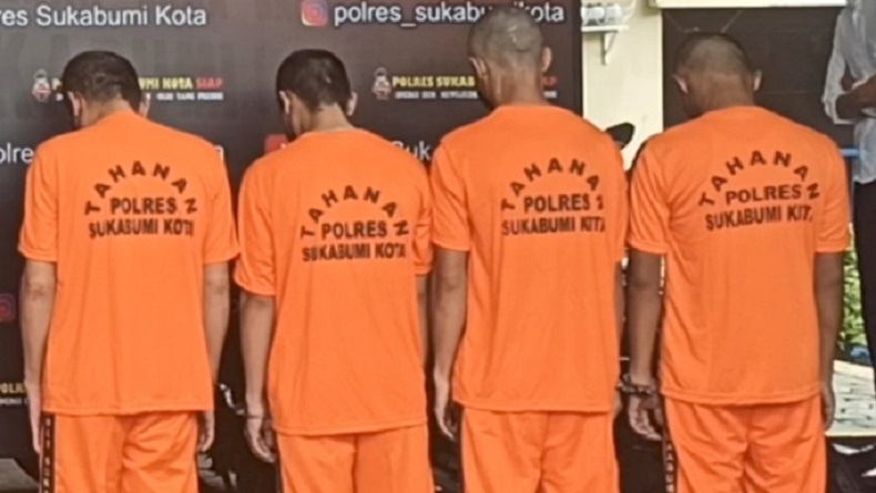 4 Pria asal Palembang Bobol Rumah di Sukabumi, Ditangkap Polisi di Bandung