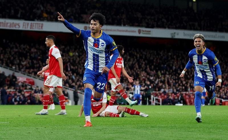Hasil Piala Liga Inggris: Menang Comeback! Brighton Permalukan Arsenal 3-1