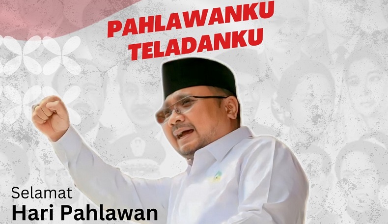 Hari Pahlawan, Menag Yaqut : Mari Kita Korbankan Waktu dan Pikiran untuk Kemajuan Bangsa 