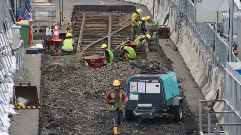 MRT Pastikan Rel Trem Zaman Belanda di Area Konstruksi Direlokasi dengan Baik
