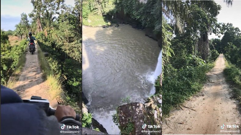Jembatan Ekstrem yang Viral di Simalungun Ternyata Bekas Rel Kereta Api
