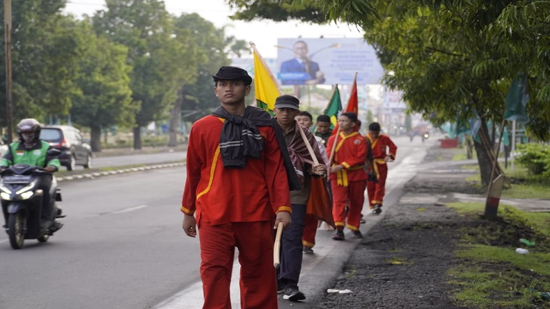 Sambut Muktamar Muhammadiyah, 48 Santri Longmarch dari Yogyakarta ke Solo