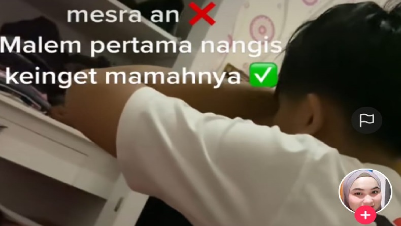 Viral, Anak Tunggal Nikah, Malam Pertama Nangis Kangen Mamanya, Netizen: Hadeuh