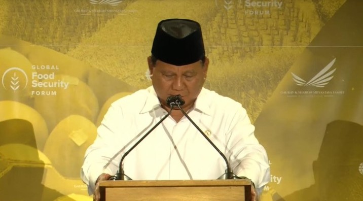 Prabowo Sebut Ancaman Kelangkaan Pangan Makin Nyata