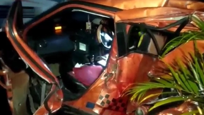 Mobil Sedan Tertabrak Kereta Api Serayu di Tasikmalaya,  1 Orang Tewas