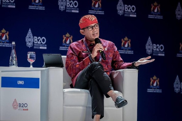 Ajak Peserta B20 Berwisata, Sandiaga Uno Berharap Penjualan Sektor Ekraf Meningkat