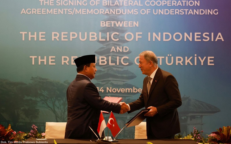 Indonesia dan Turki Teken Kerja Sama Bidang Pertahanan, Prabowo Yakin Perkuat Kemakmuran Kedua Negara