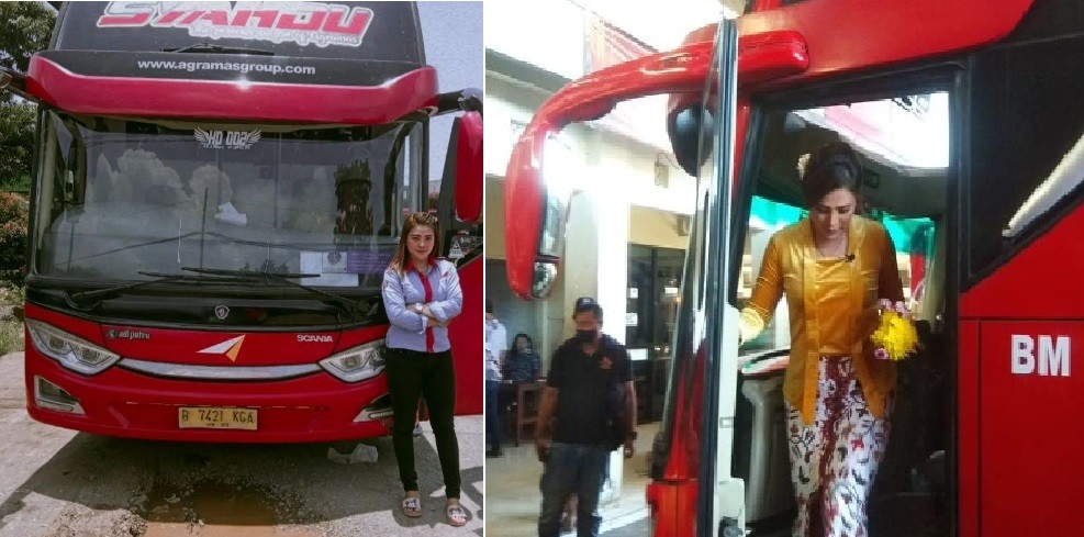 Kisah Mengharukan Liena Ozora, Sopir Bus Cantik Kerja Keras demi Hidupi 3 Anak
