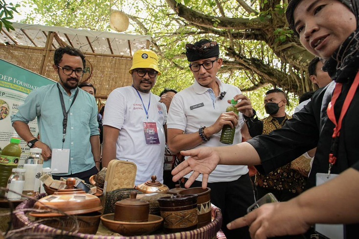 Digitalisasi dan Pembiayaan UMKM Berbasis IP, Sandiaga Uno: Kombinasi Terbaik untuk Percepat Pemulihan Ekonomi