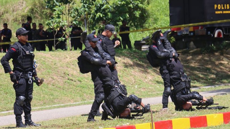 7 Penembak Jitu Polda Gorontalo Tampilkan Atraksi Memukau, Begini Penampakannya