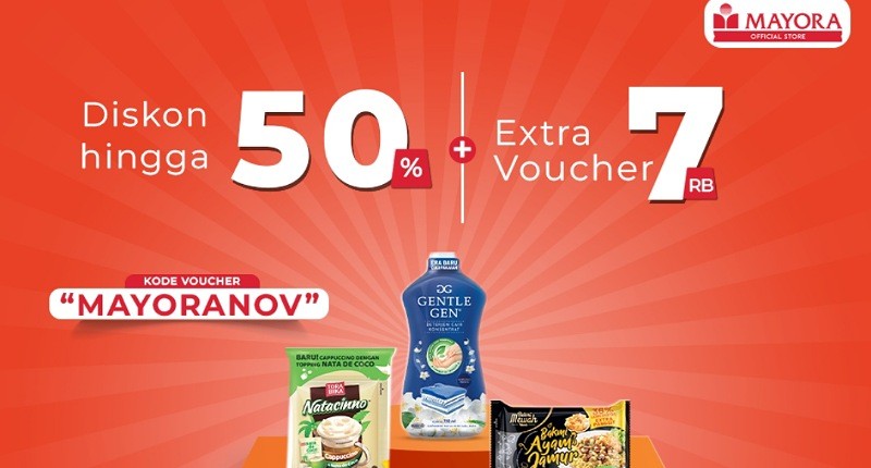 Beli Produk Mayora di AladinMall Aja, Ada Diskon s.d 50%, Ekstra Voucher + Gratis Ongkir se-Indonesia! Buruan Promo Terbatas!