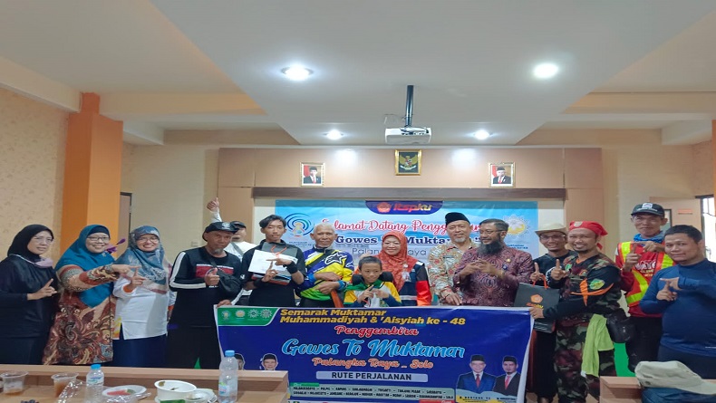 Dukung Muktamar Muhammadiyah, Goweser dari Kalimantan Tiba di Solo