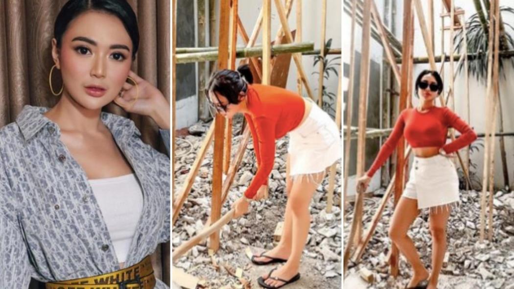 Intip Potret Wika Salim Jadi Kuli Bangunan, Terlalu Seksi!