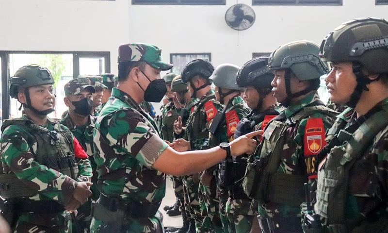  Begini Latihan Pratugas Yonif 407/PK Satgas Apter Kodim dan Koramil Persiapan di Papua