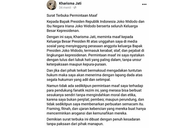  Ini Pemilik Akun yang Hina Ibu Negara Iriana Joko Widodo, Ternyata Seorang Komikus 