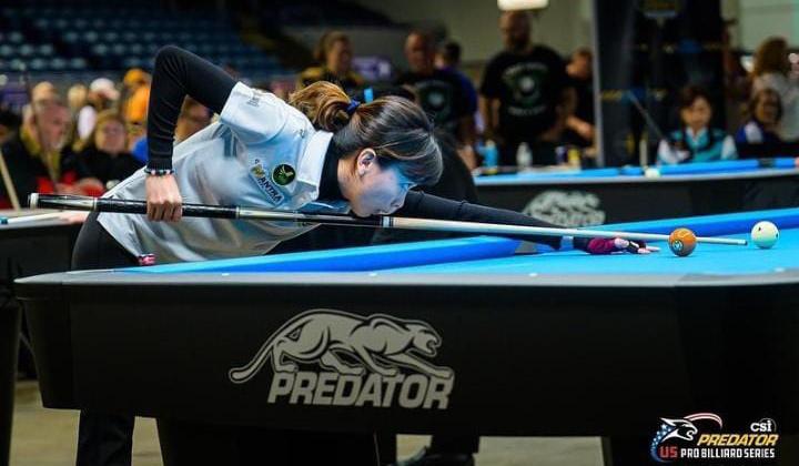 Hajar Atlet Kanada, Pebiliar Indonesia Silviana Lu Tembus 16 Besar Predator Pro Billiard Series