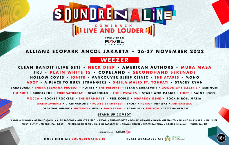 Menghitung Hari, Deretan Performers Akui Tak Sabar Menyapa Fans di Soundrenaline 2022