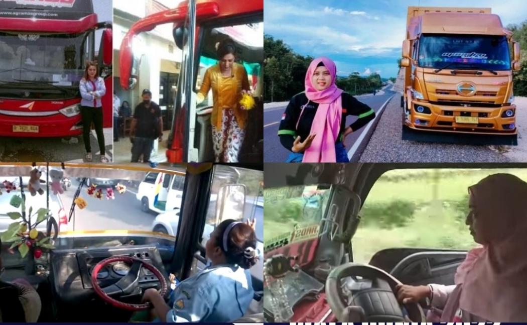 Deretan Perempuan Cantik Banting Setir dari Kerja Kantoran Jadi Sopir Bus dan Truk