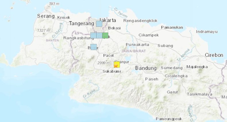 Badan Survei Geologi AS Sebut Gempa Cianjur Bermagnitudo 5,4