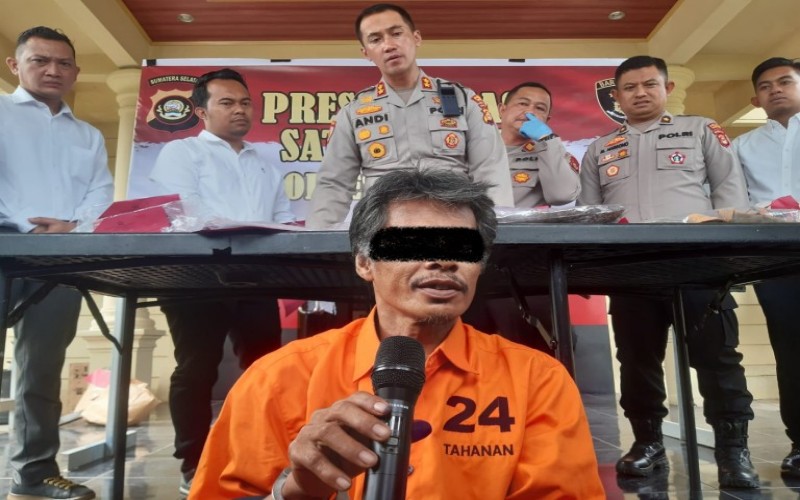 Sengaja Beli Senpi untuk Bunuh Tetangga, Pria Ogan Ilir Duduk Santai usai Habisi Korban