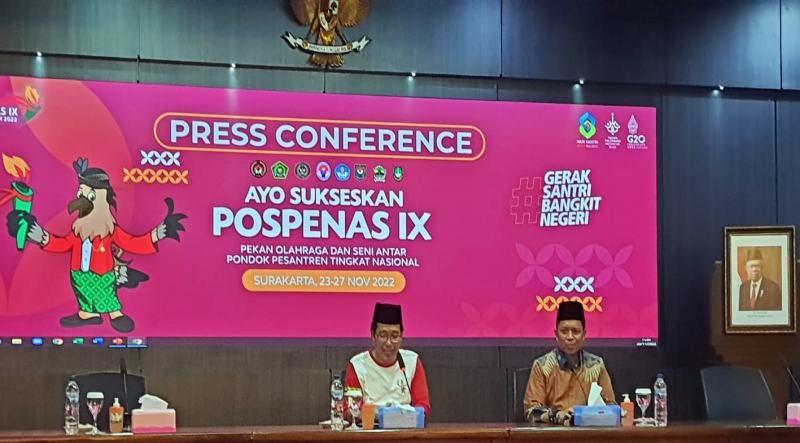  Ribuan Santri dari 34 Provinsi bakal Bersaing pada Pospenas IX 2022 di Solo 