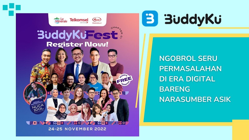 Hadiri Bincang Asik Soal Jurnalistik dan Work Life Balance di BuddyKu Fest!