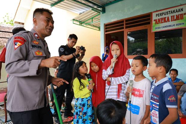 Bawa E-Boss, Polda DIY Adakan Trauma Healing untuk Korban Longsor di Semin Gunungkidul