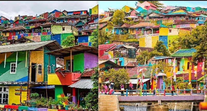 Wisata Kampung Pelangi di Semarang, Jelajahi Rumah Warna-warni dan Berundak