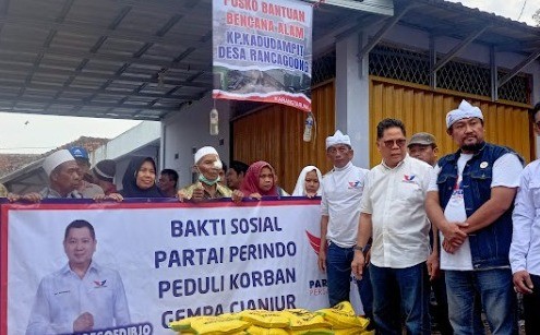 Partai Perindo Bergerak Bantu Korban Gempa Cianjur