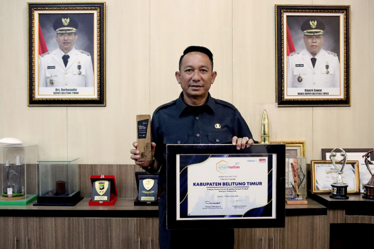 Tumbuhkan Geliat Ekonomi Pascapandemi, Pemkab Beltim Raih Indonesia Smart Nation Award 2022