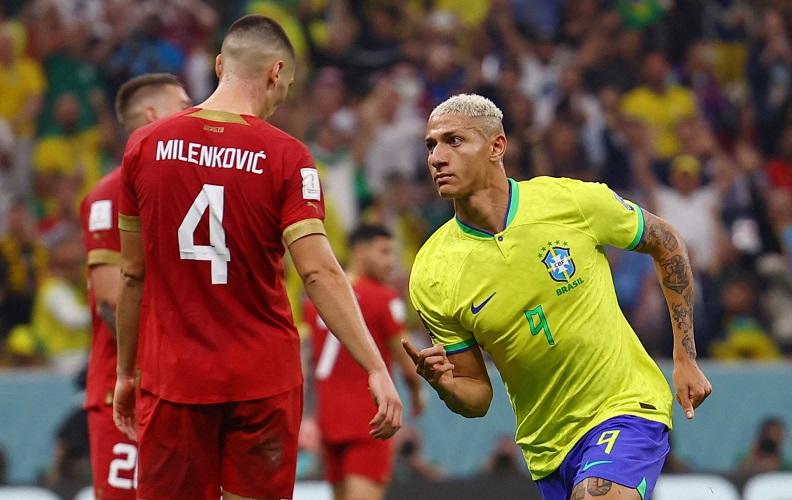 Hasil Brasil Vs Serbia Piala Dunia 2022: Richarlison Bikin Gol Akrobatik, Tim Samba Menang 2-0