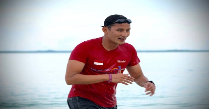 Jajal Sensasi Open Water Swimming di Pulau Dodola, Sandiaga: Potensi Alam di Morotai Dongkrak Pembukaan Lapangan Kerja