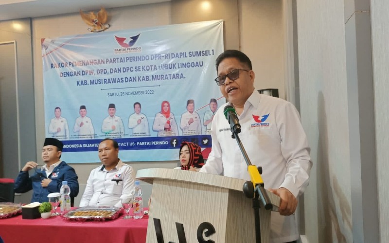 Febuar Rahman Target Kader Perindo Sumsel Duduk di Senayan