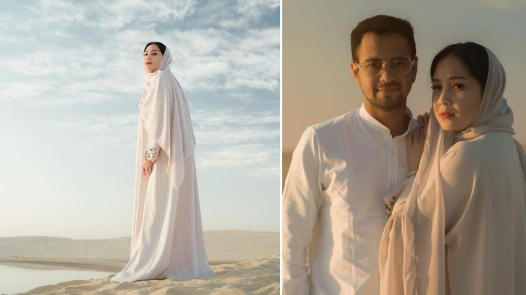 Nagita Slavina Unggah Foto Mesra di Gurun Pasir, Gaya Busananya Bikin Pangling