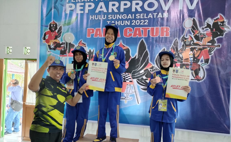 Raih 21 Medali, Tim Catur NPC Hulu Sungai Utara Sukses Jadi Juara Umum