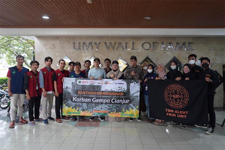 UMY Kirim Logistik dan Tim Medis Bantu Korban Gempa Cianjur