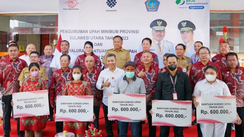 292.237 Pekerja di Sulawesi Utara Dapat Bantuan Subsidi Upah
