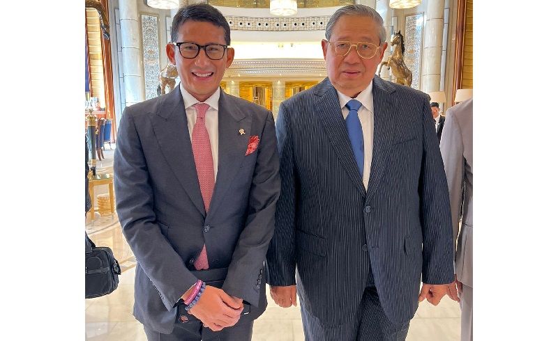 Bertemu SBY di WTTC Arab Saudi, Sandiaga Uno: Beliau Beri Masukan soal Kepemimpinan dan Pariwisata Berkelanjutan